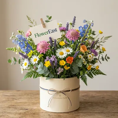Wildblumen in der Hutschachtel