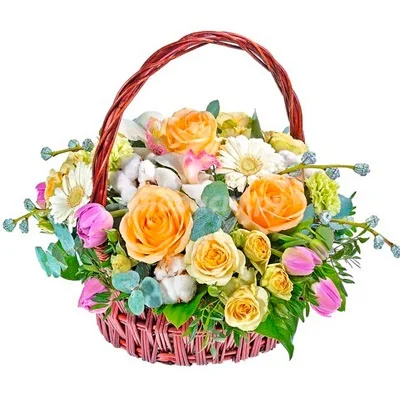 Medium Basket Flower Arrangement