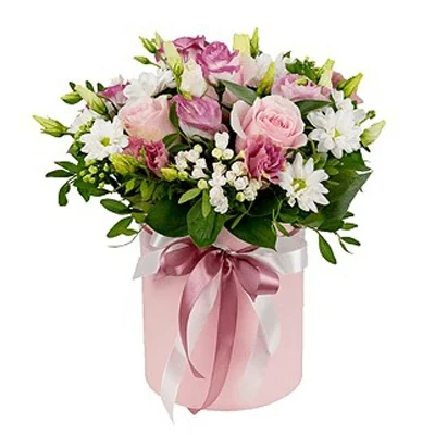Wildflowers in a Cylinder Box